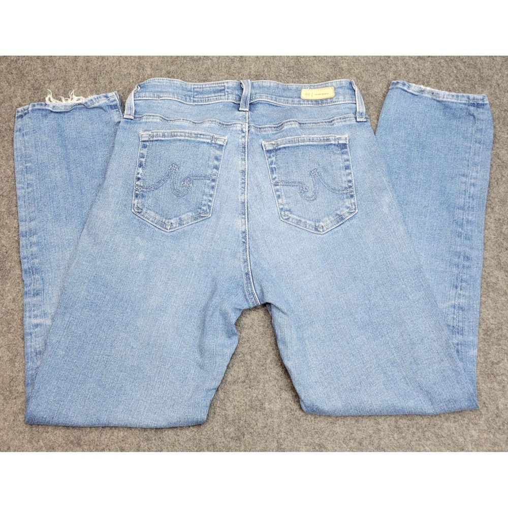AG Adriano Goldschmied Jeans Womens 29 Maria Crop Y2K Raw Hem Fairy Festival